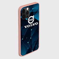 Чехол для iPhone 12 Pro Max Volvo - Geometry, цвет: 3D-светло-розовый — фото 2