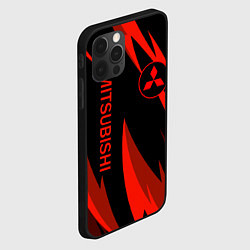 Чехол для iPhone 12 Pro Max Mitsubishi Авто для души, цвет: 3D-черный — фото 2