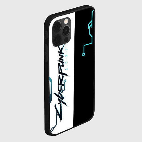 Чехол iPhone 12 Pro Max Cyberpunk 2077 Game / 3D-Черный – фото 2