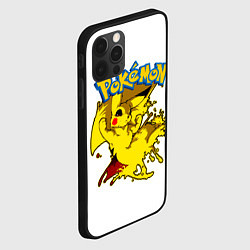 Чехол для iPhone 12 Pro Max Пикачу злой Pokemon, цвет: 3D-черный — фото 2