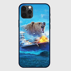 Чехол для iPhone 12 Pro Max Медведь ВМФ, цвет: 3D-черный