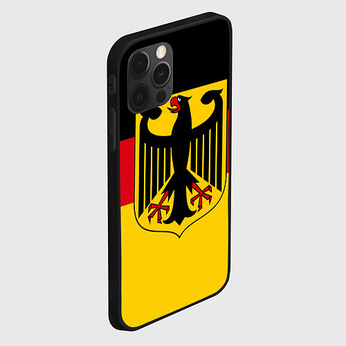 Чехол iPhone 12 Pro Max Германия - Germany / 3D-Черный – фото 2