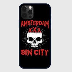 Чехол для iPhone 12 Pro Max AMSTERDAM Амстердам, цвет: 3D-черный