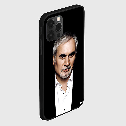 Чехол iPhone 12 Pro Max МЕЛАДЗЕ НА ЧЕРНОМ ФОНЕ / 3D-Черный – фото 2