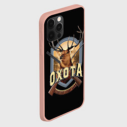 Чехол для iPhone 12 Pro Max Охота Hunting, цвет: 3D-светло-розовый — фото 2