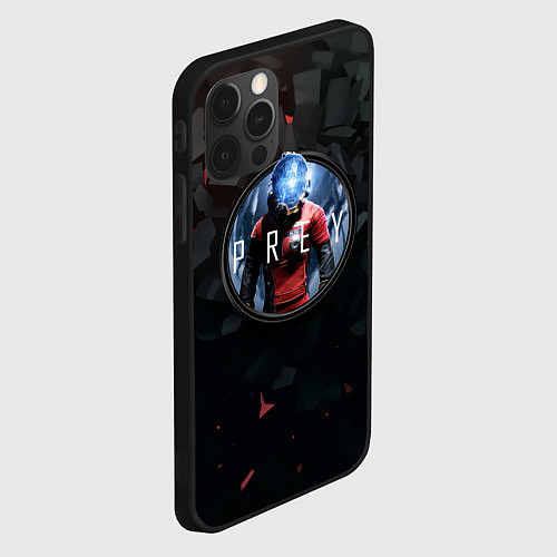 Чехол iPhone 12 Pro Max Black logo Prey / 3D-Черный – фото 2