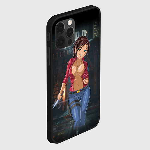 Чехол iPhone 12 Pro Max Claire Redfield from Resident Evil 2 remake by sex / 3D-Черный – фото 2