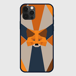 Чехол для iPhone 12 Pro Max Metamask Крипто лиса, цвет: 3D-черный