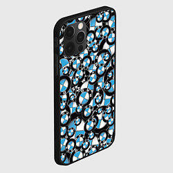 Чехол для iPhone 12 Pro Max BMW PATTERN LOGO, цвет: 3D-черный — фото 2