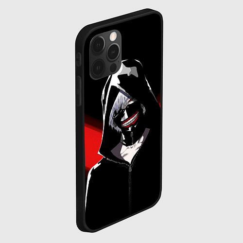 Чехол iPhone 12 Pro Max Ghoul red line / 3D-Черный – фото 2