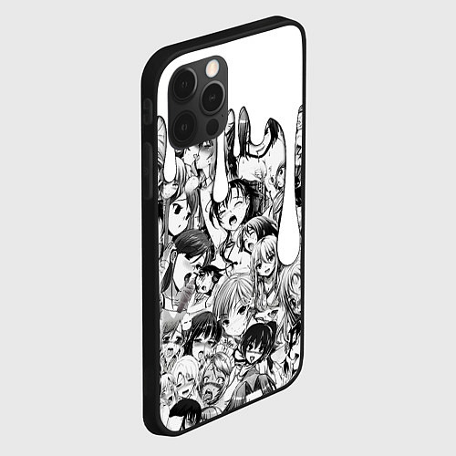 Чехол iPhone 12 Pro Max АХЕГАО - AHEGAO ПОДТЕКИ / 3D-Черный – фото 2