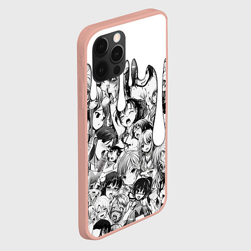 Чехол iPhone 12 Pro Max АХЕГАО - AHEGAO ПОДТЕКИ / 3D-Светло-розовый – фото 2