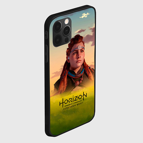 Чехол iPhone 12 Pro Max Horizon Forbidden West Aloy / 3D-Черный – фото 2