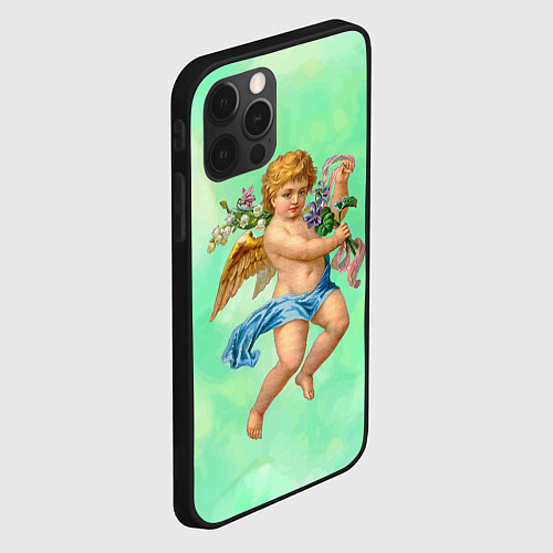 Чехол iPhone 12 Pro Max Ангел Святой / 3D-Черный – фото 2
