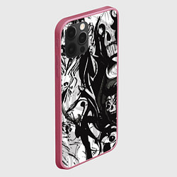 Чехол для iPhone 12 Pro Max Terrifying chaos, цвет: 3D-малиновый — фото 2