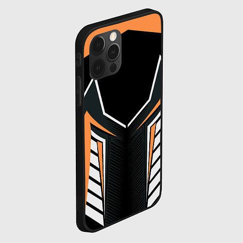 Чехол iPhone 12 Pro Max Техно стайл / 3D-Черный – фото 2