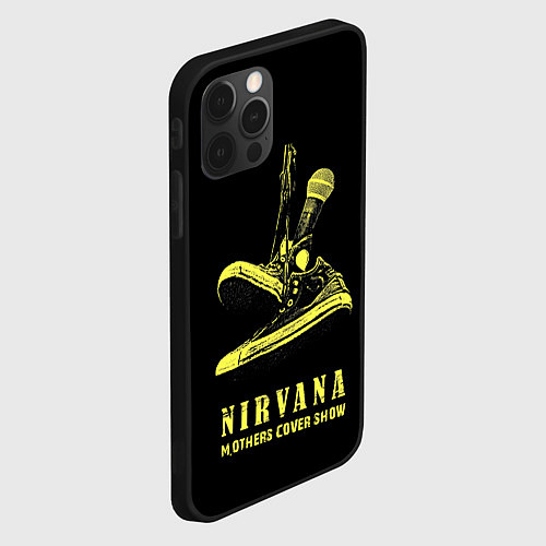 Чехол iPhone 12 Pro Max Nirvana Нирвана / 3D-Черный – фото 2