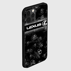 Чехол для iPhone 12 Pro Max LEXUS SPORT PATTERN, цвет: 3D-черный — фото 2