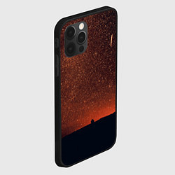 Чехол для iPhone 12 Pro Max Золотое небо, цвет: 3D-черный — фото 2
