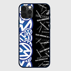 Чехол для iPhone 12 Pro Max Volkswagen Scirocco Half Pattern, цвет: 3D-черный