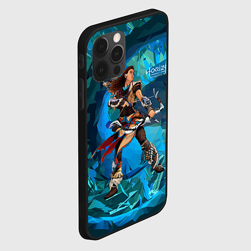 Чехол iPhone 12 Pro Max Horizon Aloy art / 3D-Черный – фото 2