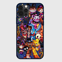 Чехол для iPhone 12 Pro Max Cute Fnaf Pattern, цвет: 3D-черный