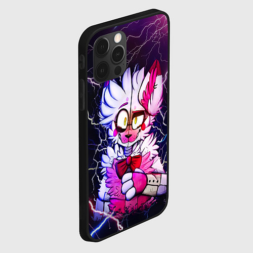 Чехол iPhone 12 Pro Max Foxy Five Nights at Freddys / 3D-Черный – фото 2