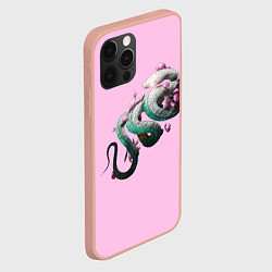 Чехол для iPhone 12 Pro Max Мерцающий символ Мудрости, цвет: 3D-светло-розовый — фото 2