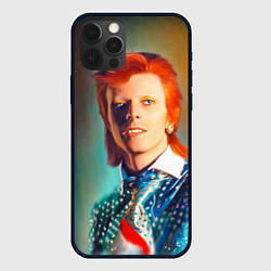 Чехол для iPhone 12 Pro Max Ziggy Stardust Portrait, цвет: 3D-черный