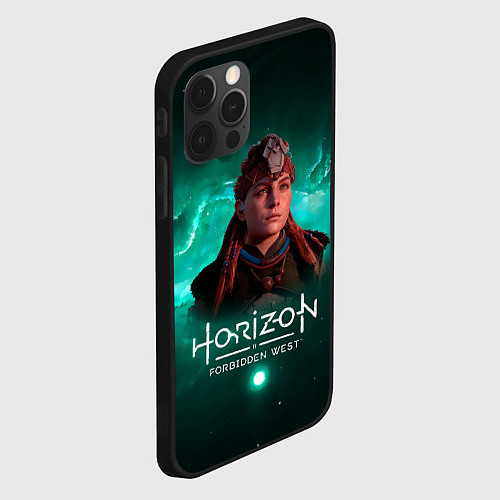 Чехол iPhone 12 Pro Max Aloy - Элой Horizon Forbidden West / 3D-Черный – фото 2