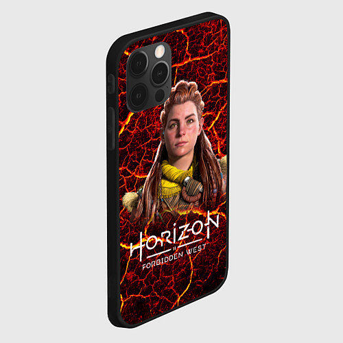 Чехол iPhone 12 Pro Max Horizon Forbidden West Элой / 3D-Черный – фото 2