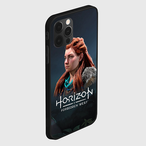 Чехол iPhone 12 Pro Max Элой Aloy Horizon Forbidden West / 3D-Черный – фото 2