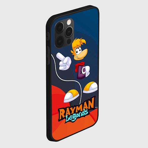 Чехол iPhone 12 Pro Max Rayman Legends kid / 3D-Черный – фото 2