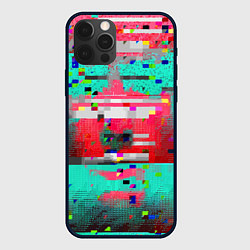 Чехол для iPhone 12 Pro Max Fashion glitch 2088, цвет: 3D-черный