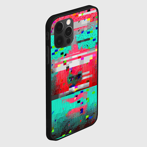 Чехол iPhone 12 Pro Max Fashion glitch 2088 / 3D-Черный – фото 2