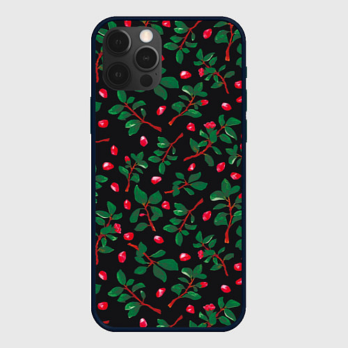 Чехол iPhone 12 Pro Max Лепетски и листья / 3D-Черный – фото 1