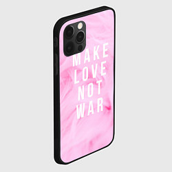 Чехол для iPhone 12 Pro Max Make love not var, цвет: 3D-черный — фото 2