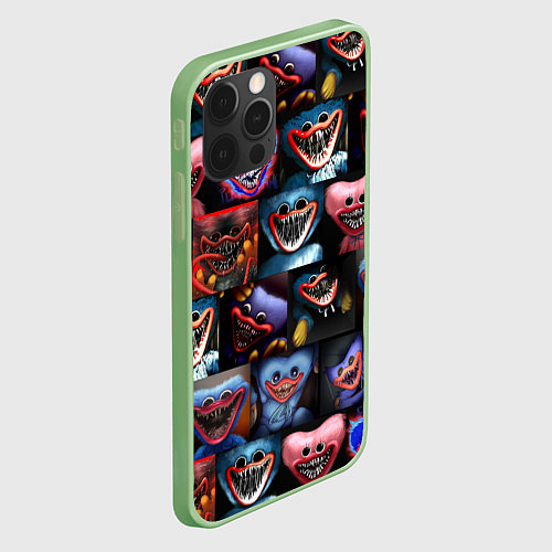 Чехол iPhone 12 Pro Max POPPY PLAYTIME - РАЗНЫЙ ХАГГИ ВАГГИ / 3D-Салатовый – фото 2