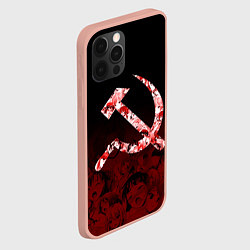 Чехол для iPhone 12 Pro Max СССР АХЕГАО USSR AHEGAO, цвет: 3D-светло-розовый — фото 2