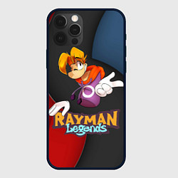 Чехол для iPhone 12 Pro Max Rayman на абстрактном фоне, цвет: 3D-черный