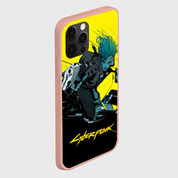 Чехол для iPhone 12 Pro Max Vi Ви на мотоцикле cyberpunk 2077, цвет: 3D-светло-розовый — фото 2