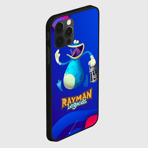 Чехол iPhone 12 Pro Max Синий globox Rayman / 3D-Черный – фото 2