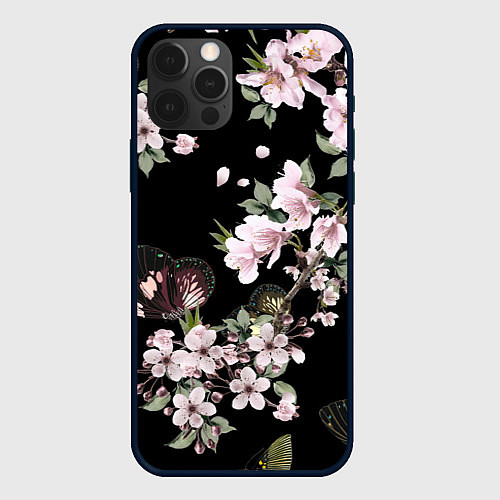 Чехол iPhone 12 Pro Max Краски весны / 3D-Черный – фото 1