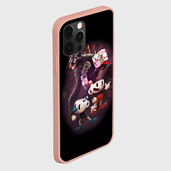 Чехол для iPhone 12 Pro Max Дьявол, Чашки и Кинг Дайс Cuphead, цвет: 3D-светло-розовый — фото 2