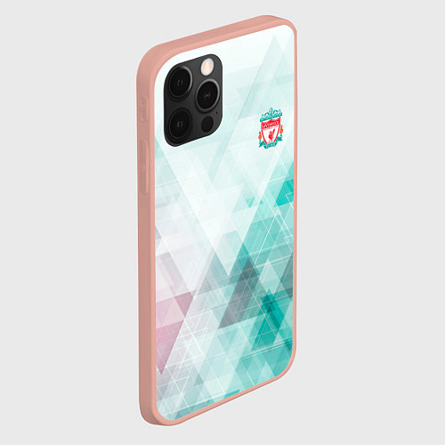 Чехол iPhone 12 Pro Max Liverpool лфк / 3D-Светло-розовый – фото 2