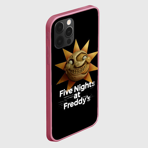 Чехол iPhone 12 Pro Max Five Nights at Freddys: Security Breach Воспитател / 3D-Малиновый – фото 2