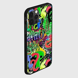 Чехол для iPhone 12 Pro Max Граффити с черепами, цвет: 3D-черный — фото 2