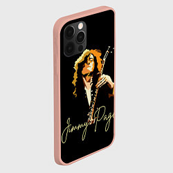 Чехол для iPhone 12 Pro Max Led Zeppelin Лед Зеппелин Jimmy Page, цвет: 3D-светло-розовый — фото 2