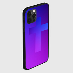 Чехол для iPhone 12 Pro Max Крест в неоне, цвет: 3D-черный — фото 2