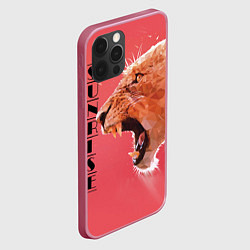 Чехол для iPhone 12 Pro Max Leopard sunrise, цвет: 3D-малиновый — фото 2